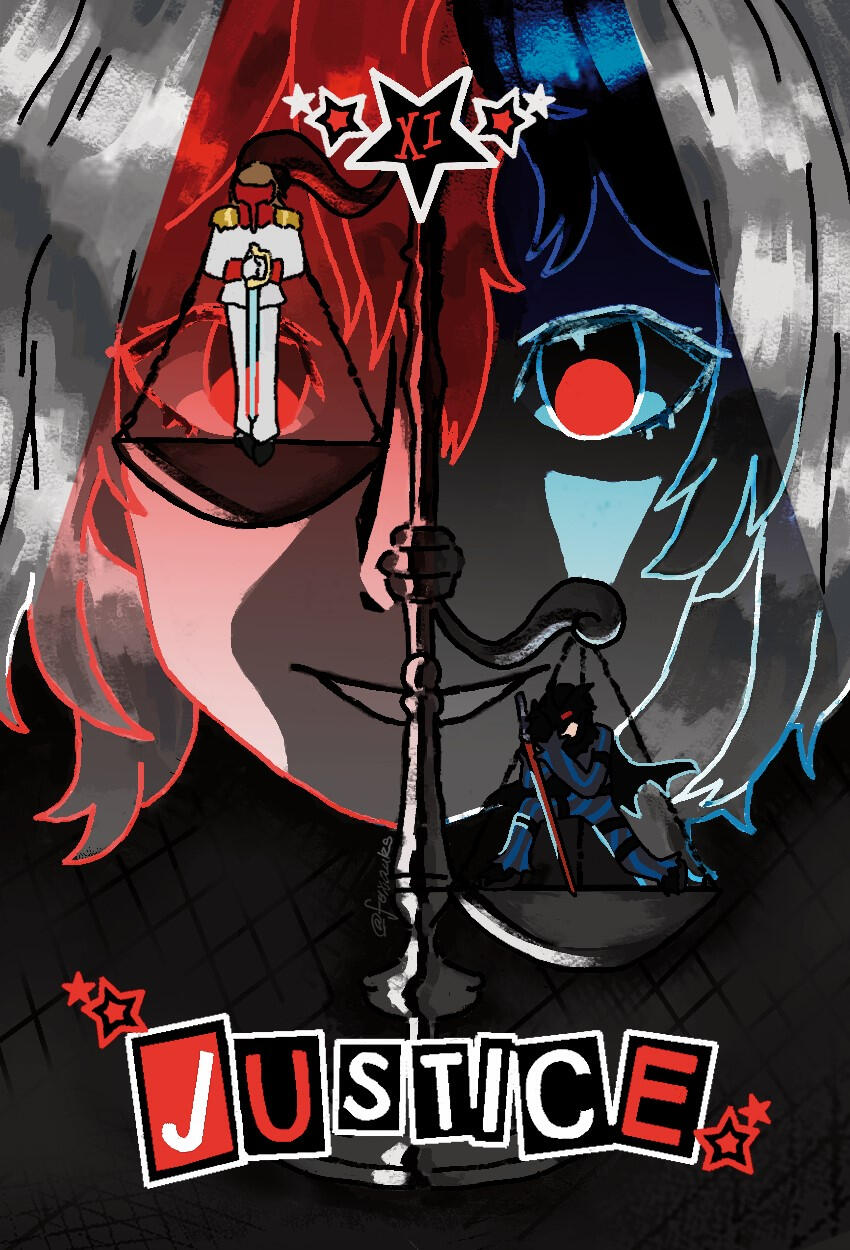 Illustration of video game Hollow Knight characters Nailsmith, Paintmaster, Hollow Knight, and Ghost visiting the aquarium